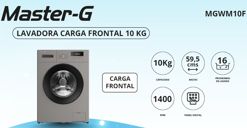 Lavadora Carga Frontal 10