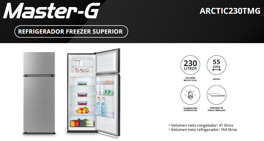 Refrigerador Freezer Superior 230 Lts